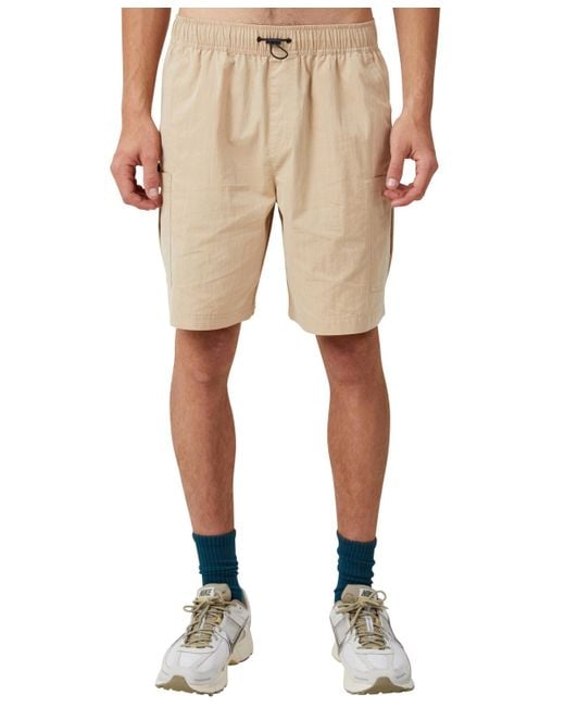 Cotton On Parachute Field Casual Shorts in Natural for Men | Lyst