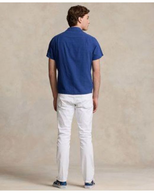 Polo Ralph Lauren Blue Camp Shirt T Shirt Belt Jeans for men