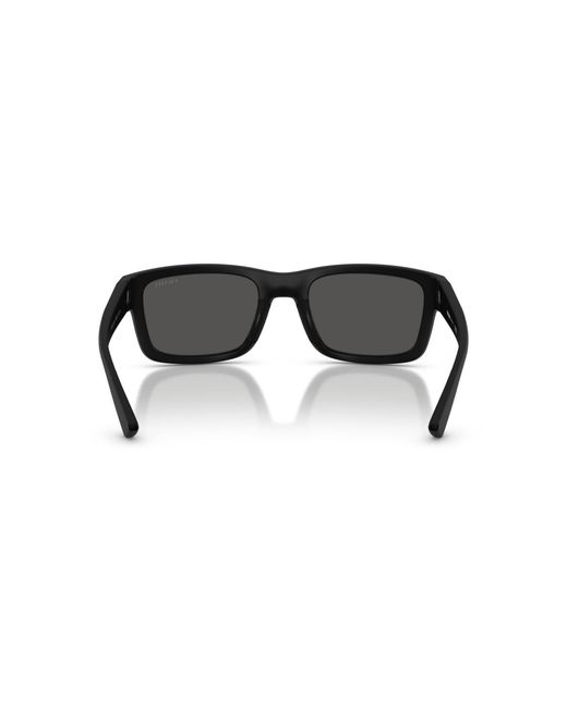 Prada Linea Rossa Black Geometric Sunglasses for men