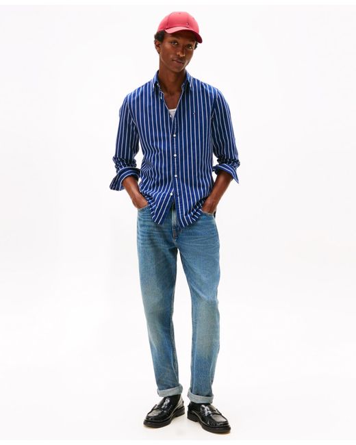 Tommy Hilfiger Blue Long Sleeve Oxford Regular Fit for men