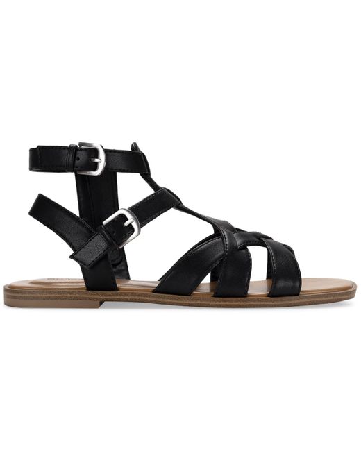 Style & Co. Black Storiee Gladiator Flat Sandals