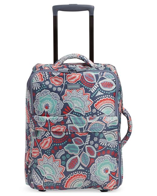 Vera Bradley Multicolor 20" Foldable Carry-on Rolling Suitcase In Nomadic Floral