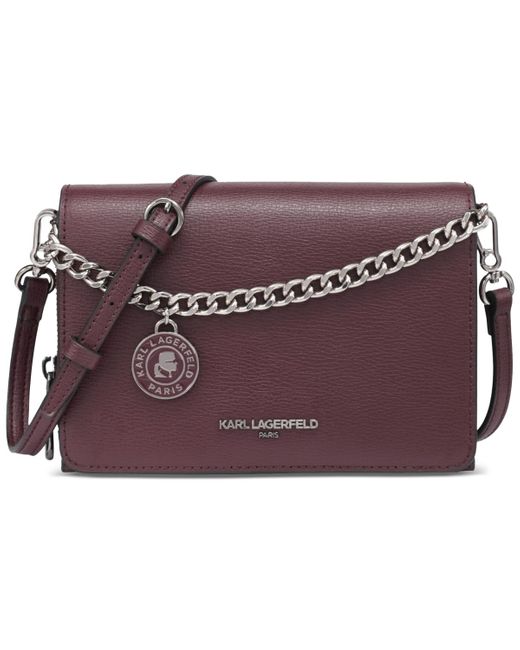 Karl Lagerfeld Purple Lourdes Crossbody