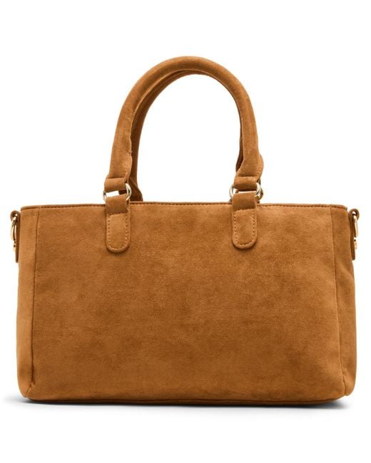 Madden Girl Brown Violett Small Zipper Satchel Bag