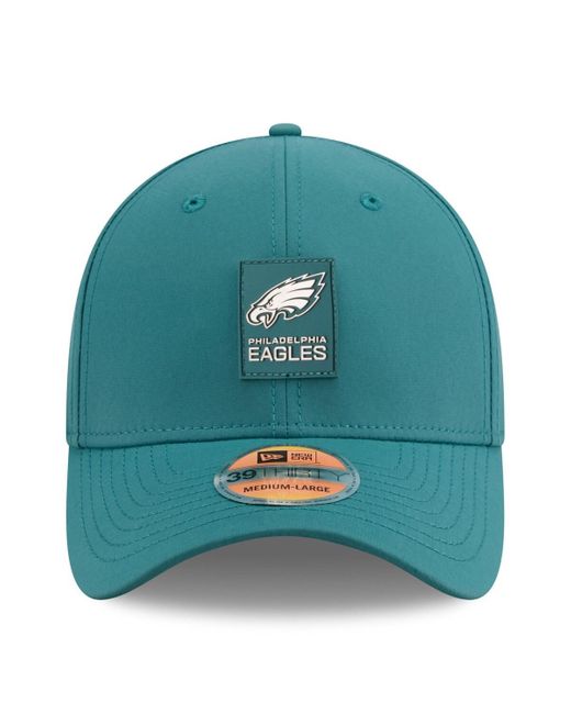 KTZ Blue Midnight Philadelphia Eagles 2025 Sideline 39thirty Flex Hat for men