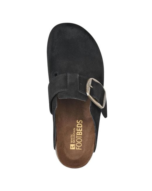 White Mountain Black Big Easy Slip On Clogs