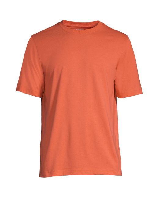 Lands' End Orange Super-t Short Sleeve T-shirt for men