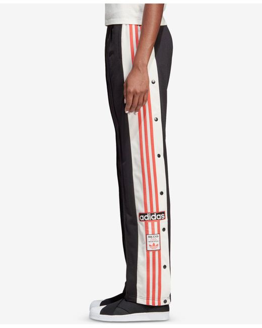 adidas Synthetic Originals Adibreak 3-stripe Track Pants in Black | Lyst