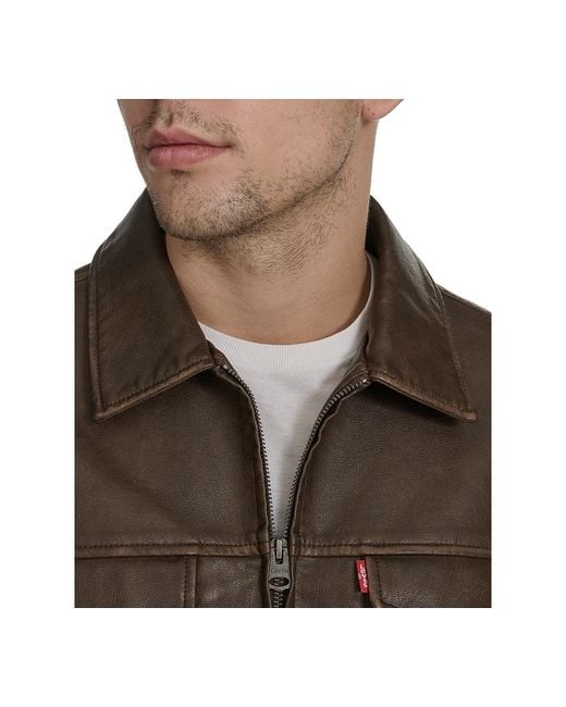Levi's Brown Classic-fit Trucker Jacket for men