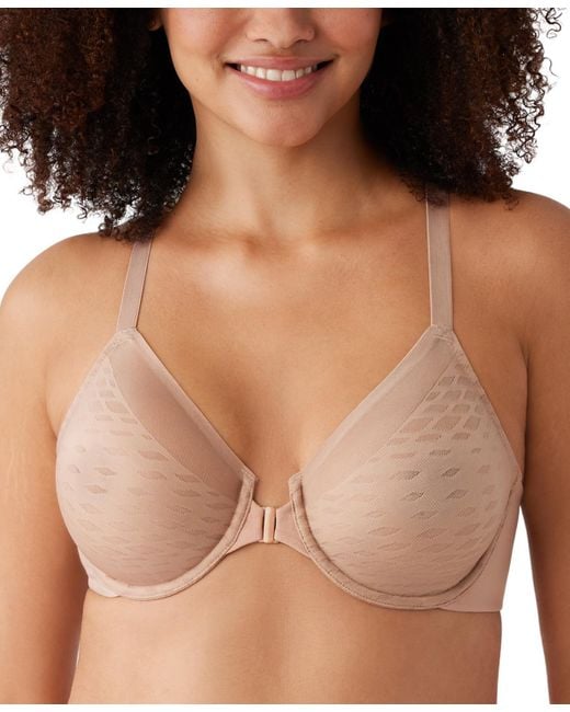 Wacoal Brown Elevated Allure Front Close Underwire Bra 855436