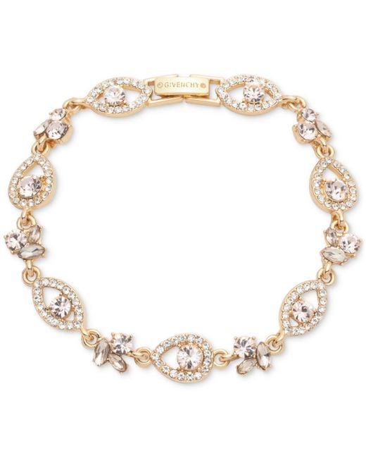 Givenchy Natural Gold-tone Crystal Flex Bracelet