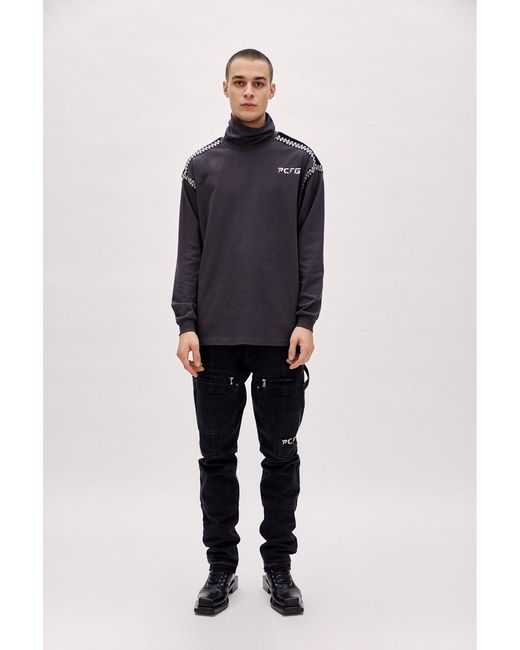 Pcfg Black High Neck Tee