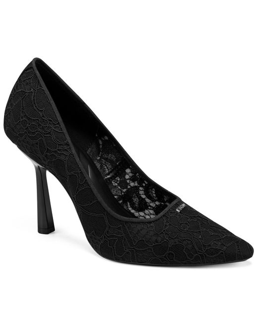 DKNY Black Nachman High Pointed Toe Pumps