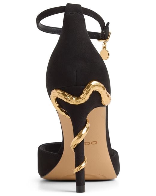 ALDO Medeza Adjustable Strap Dress Sandals in Black | Lyst