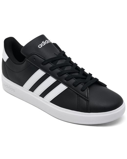 Adidas Black Grand Court Casual Sneakers From Finish Line for men