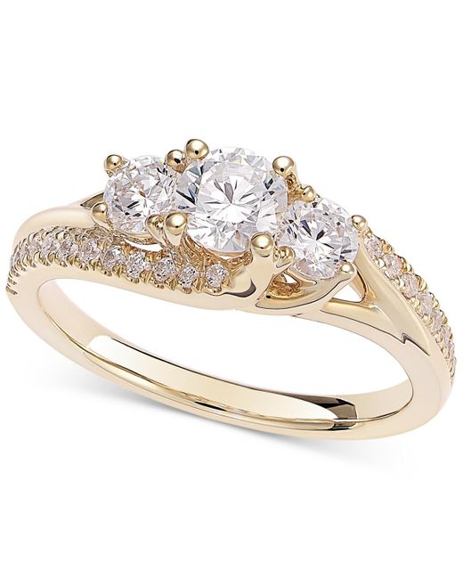 Macy's White Diamond Three Stone Engagement Ring (1 Ct. T.w.