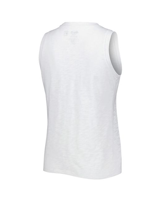 Concepts Sport White Houston Astros Reel Pinstripe Tank Top And Shorts Sleep Set