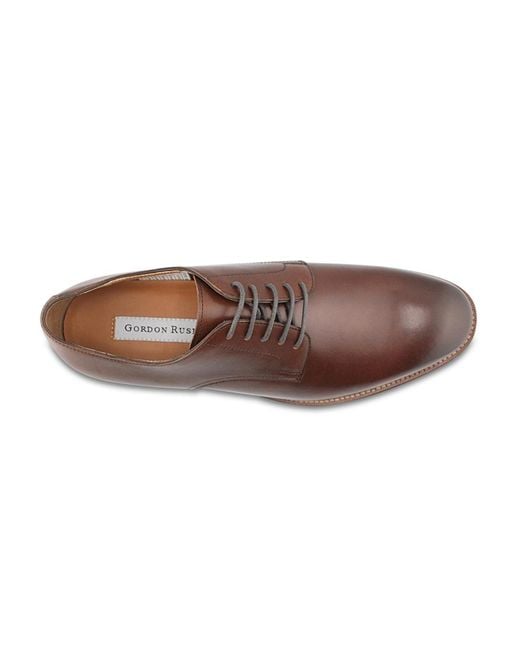 Gordon Rush Brown Mason Lace Up Plain Toe Derby Shoes