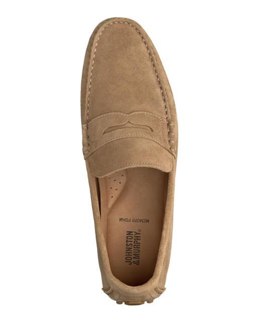 Johnston & Murphy Brown Athens Penny Loafers for men