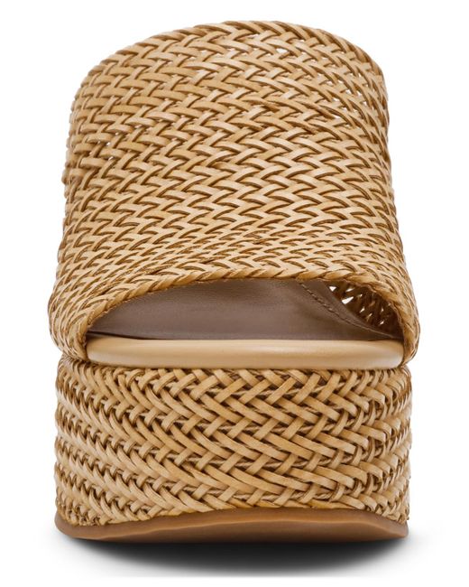 Steve Madden Brown Cassi Platform Wedge Slides