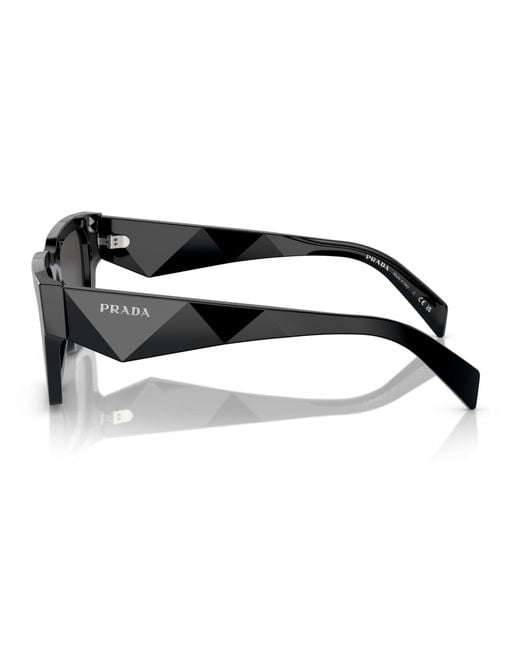 Prada Black Symbole Square Sunglasses for men