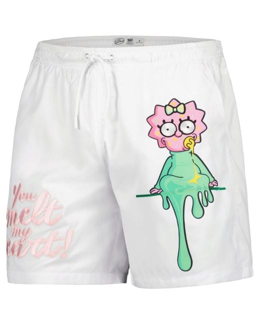 FREEZE MAX White The Simpsons Shorts for men