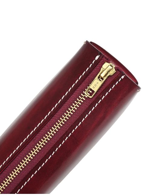 Old Trend Red Portable Leather Box