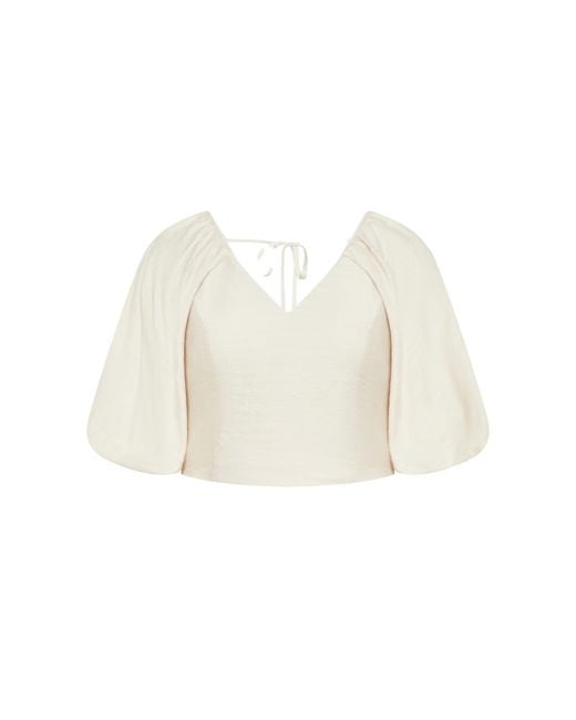 City Chic Blue Plus Size Peta Top