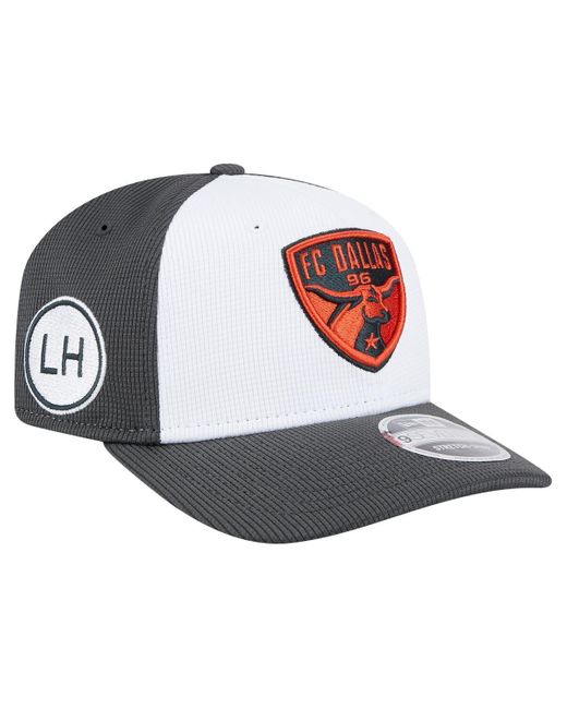 KTZ White/gray Fc Dallas 2025 Jersey Hook 9seventy Stretch-snap Hat for men