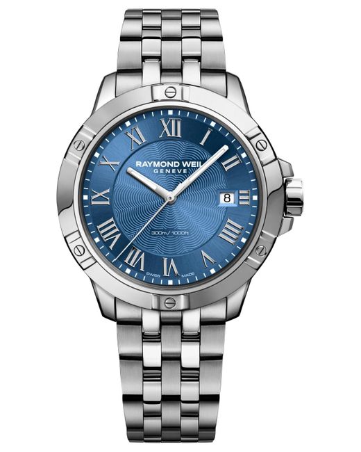 Raymond Weil Blue Swiss Tango Stainless Steel Bracelet Watch 41mm 8160-st-00508 for men