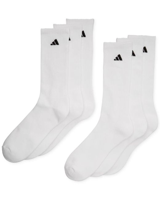 Lyst Adidas Men's Athletic Performance Crew Socks 6pack in White for Men
