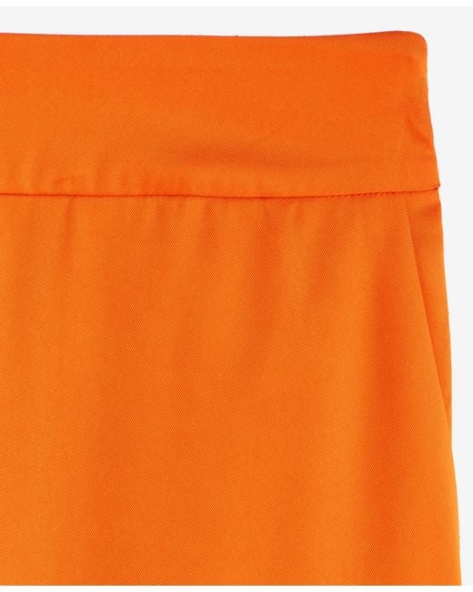 INC International Concepts Orange High-rise Satin Palazzo Pants