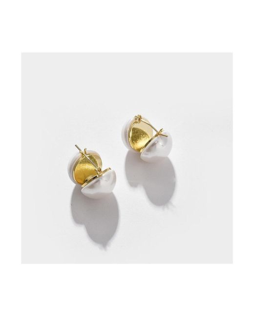 SOH Metallic Pellet Stud Earrings