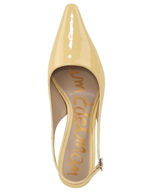 Sam Edelman Metallic Bianka Slingback Kitten-heel Pumps