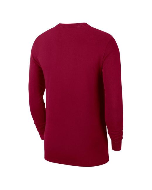 Nike Red Cleveland Cavaliers Authentic Long Sleeve Practice T-shirt for men