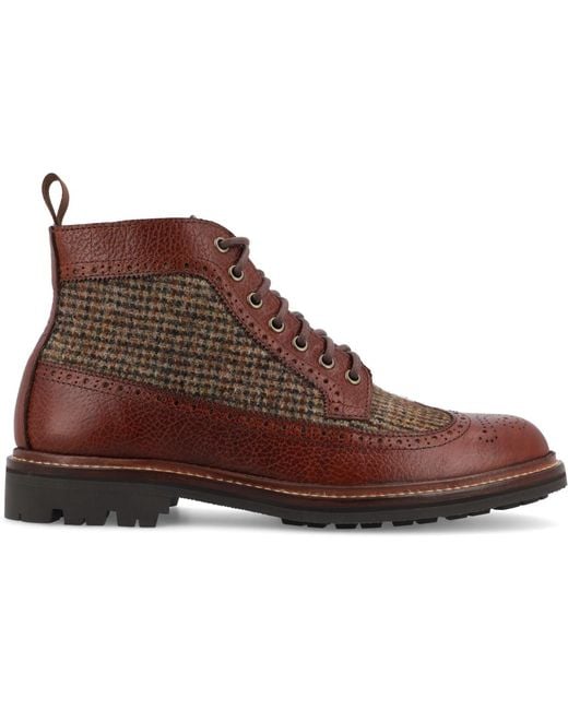 Taft Brown The Boston Longwing Boot for men