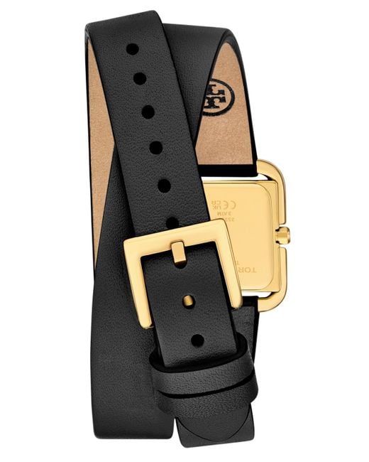 Tory Burch Metallic The Kira Square Small Three Hand Leather