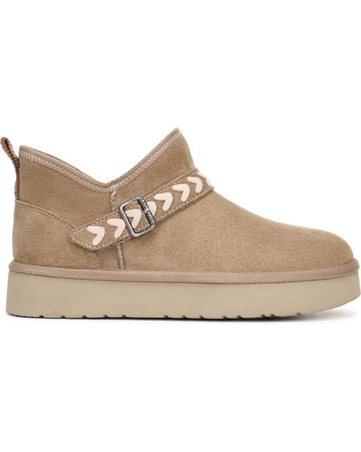 Blowfish Natural Mokolo Round Toe Pull On Platform Short Boots