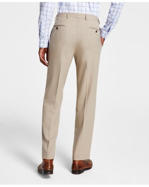 Michael Kors White Solid Classic Fit Pants for men
