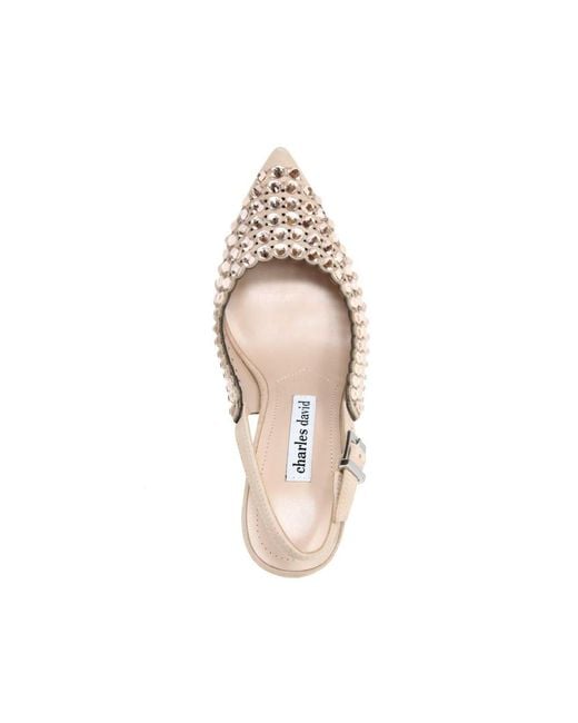 Charles David White Idol Slingback Pump
