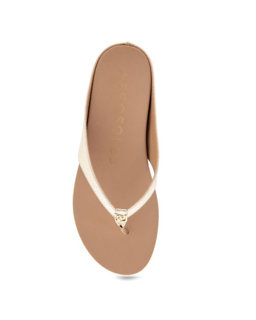Aerosoles Pink Fisher Round Toe Thong Sandals