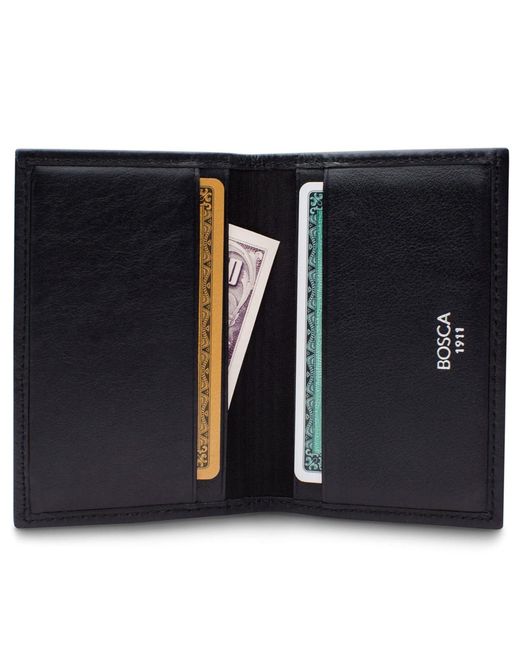 Bosca Black | Calling Card Case Wallet for men