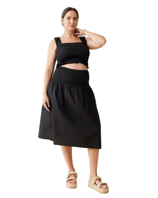 Ingrid & Isabel Black Ingrid + Isabel Maternity Ingrid + Isabel Babymoon Every Day Midi Skirt Set
