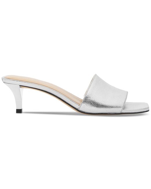 Michael Kors White Michael Merriam Kitten-heel Sandals