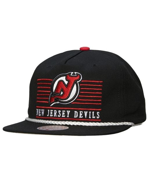 Mitchell & Ness Black New Jersey Devils Ascend Deadstock Snapback Hat