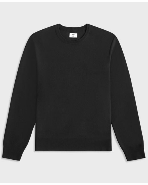 Mode Of One Black Regular-fit Crewneck Sweater for men