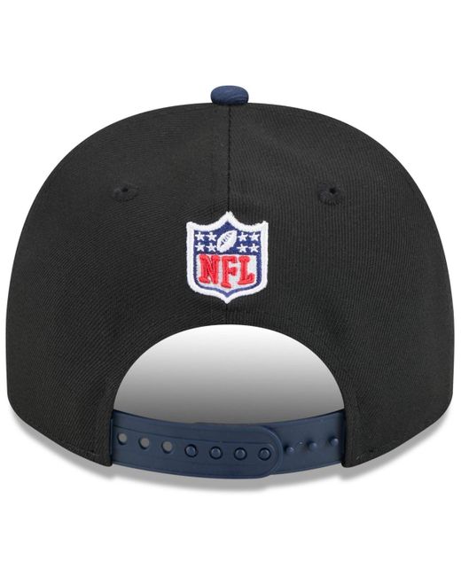 KTZ Blue Black/navy Tennessee Titans 2025 Nfl Draft A-frame 9fifty Snapback Hat for men
