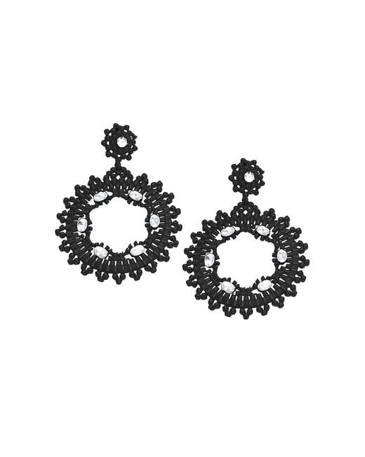 SOH Metallic Circular Drop Earrings