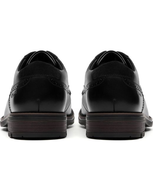 Clarks Black Emmet Plain Toe Dress Shoe for men