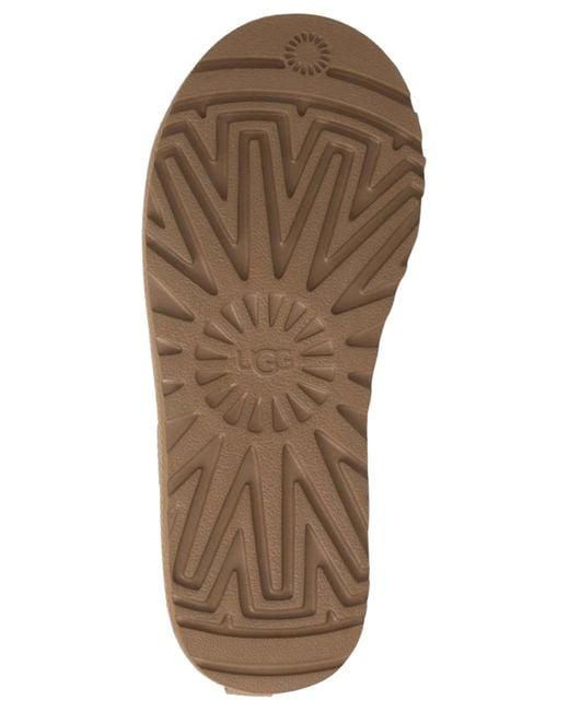 Ugg Brown Classic Micro Pull Tab Booties